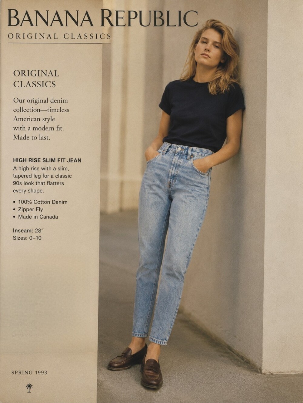 ❤️ 90s VINTAGE BANANA REPUBLIC HIGH RISE TAPERED SLIM JEANS ORIGINAL CLASSICS, 6